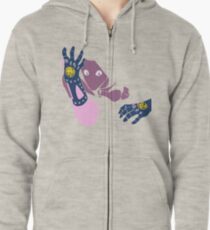 JoJo's Bizarre Adventure Minimalist Killer Queen beißt den Staub Hoodie mit Reißverschluss