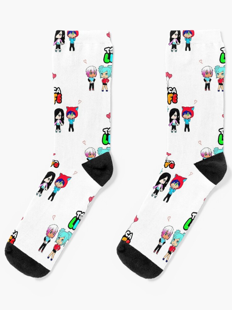 toca boca and gacha life Socks for Sale by TremblaySS