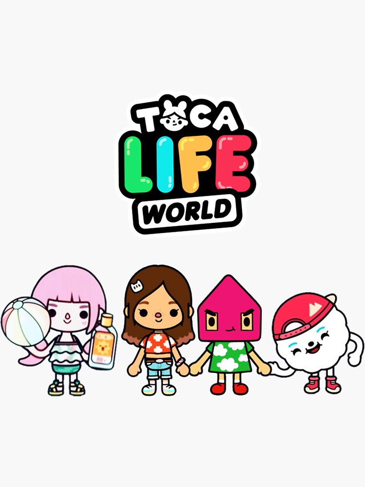 toca boca and gacha life Sticker for Sale by kader011