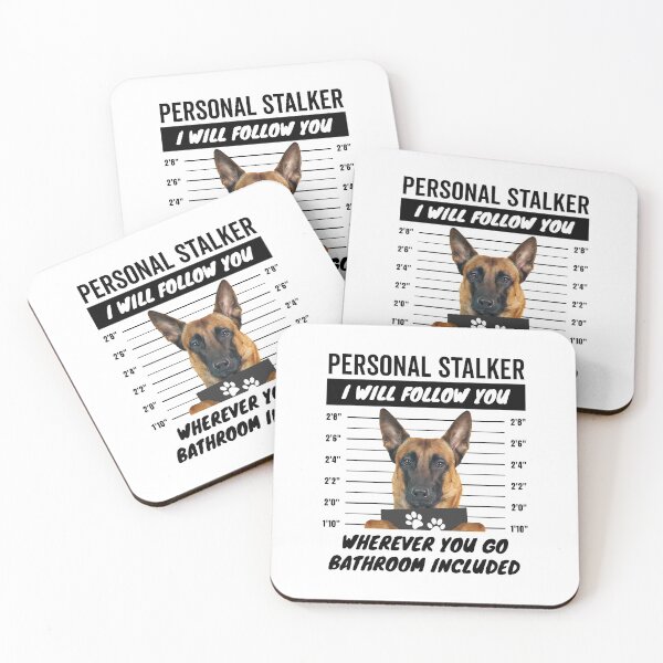 Item preview, Personal Stalker Belgian Sherpherd Dog – Pastor Belga Malinois designed and sold by More Cute Dogs.