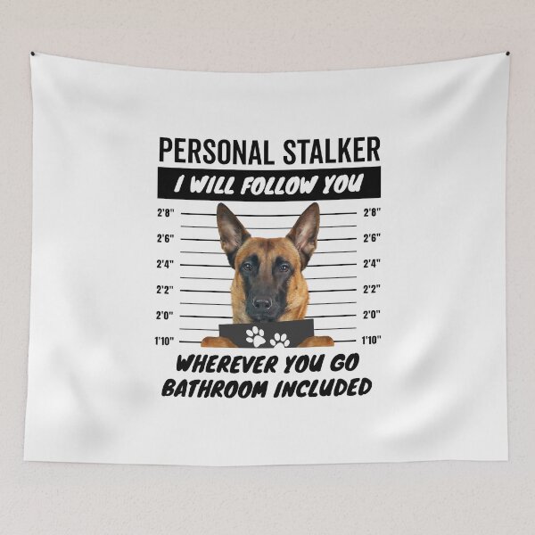 Item preview, Personal Stalker Belgian Sherpherd Dog – Pastor Belga Malinois designed and sold by More Cute Dogs.
