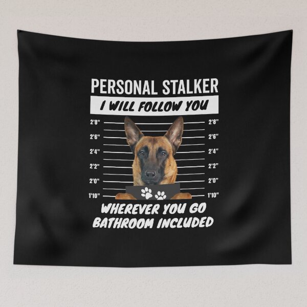 Item preview, Personal Stalker Belgian Sherpherd Dog – Pastor Belga Malinois designed and sold by More Cute Dogs.