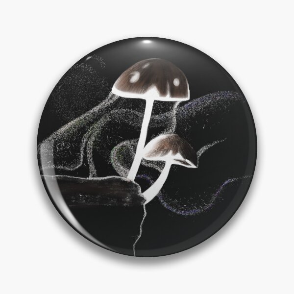 Item preview, Mushrooms glowing in the dark digital art designed and sold by Aryaqua.