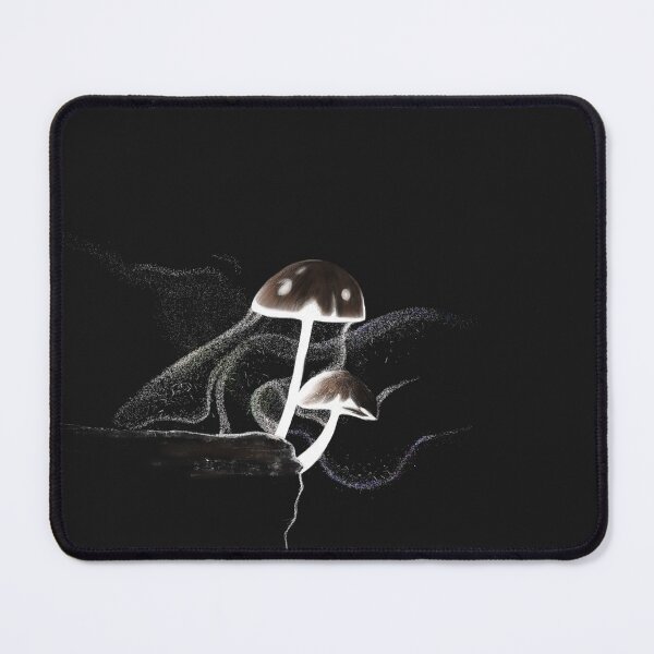 Item preview, Mushrooms glowing in the dark digital art designed and sold by Aryaqua.