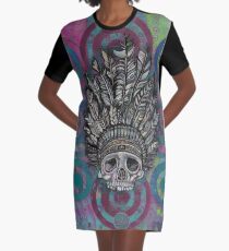 Indian Scull T-Shirt Kleid