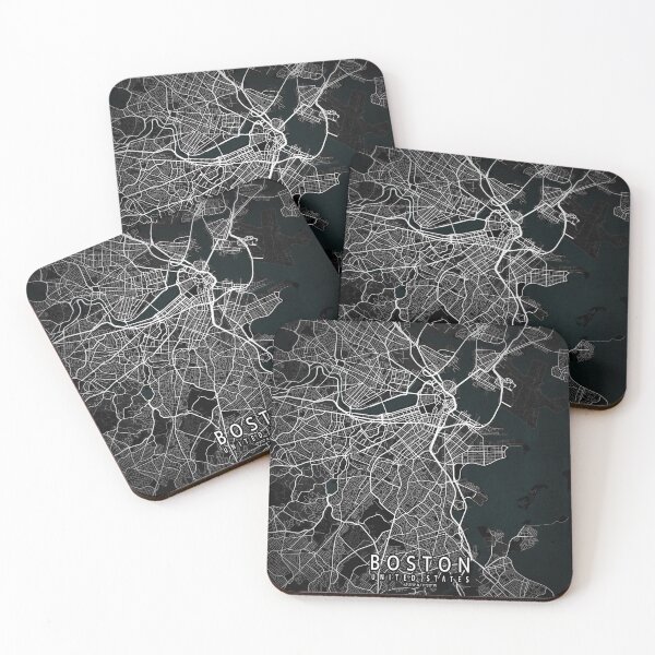 Item preview, Boston City Map of the USA - Dark designed and sold by deMAP.