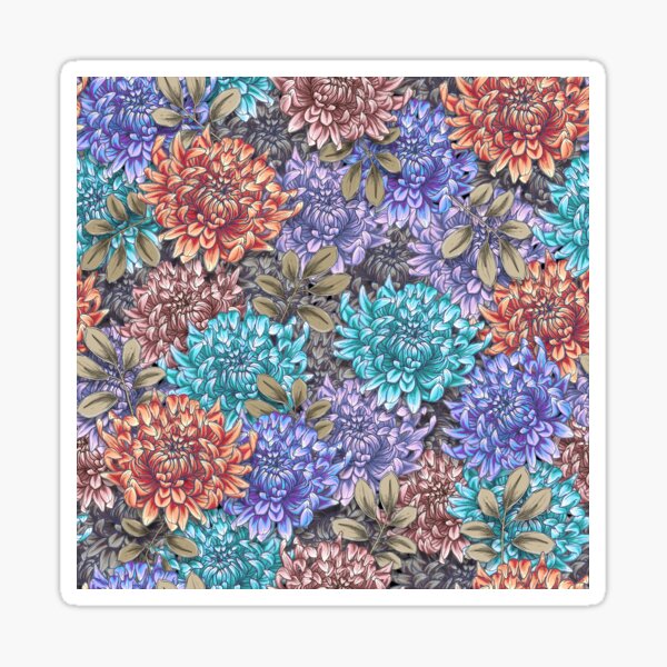Item preview, Chrysanthemum Garden designed and sold by amiwabisabi.
