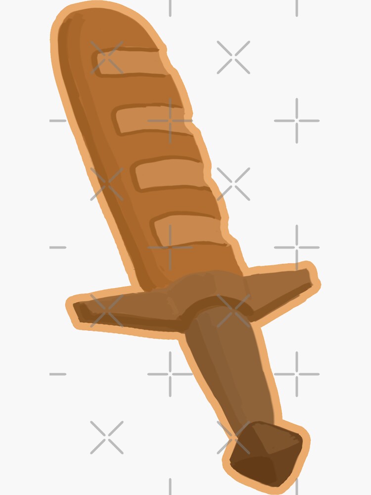 "bread sword" Sticker for Sale by fishgoreng Redbubble