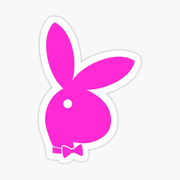 Pink Sexy Bunny Emblem Sticker For Sale By ArashiiGames Redbubble