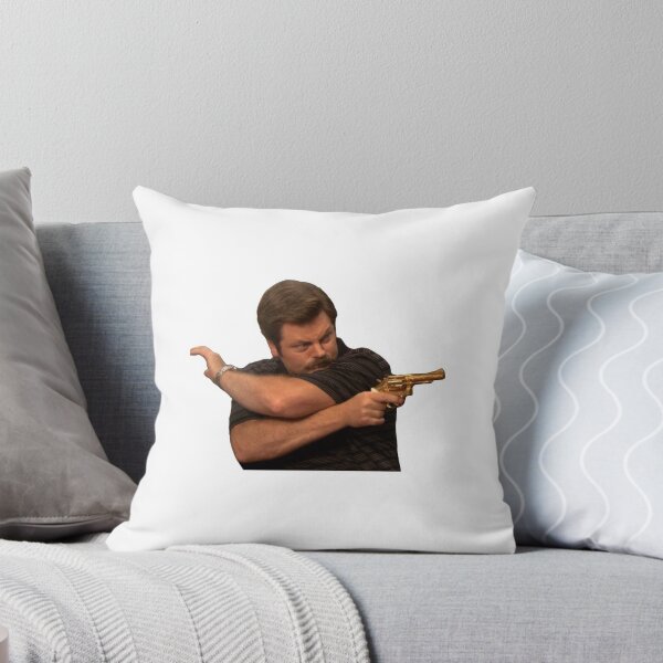 Item preview, Ron Swanson with the golden gun designed and sold by gfasika.