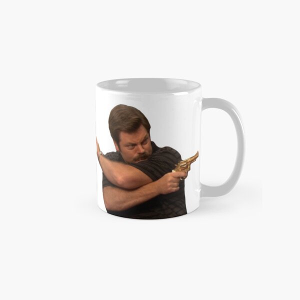 Item preview, Ron Swanson with the golden gun designed and sold by gfasika.