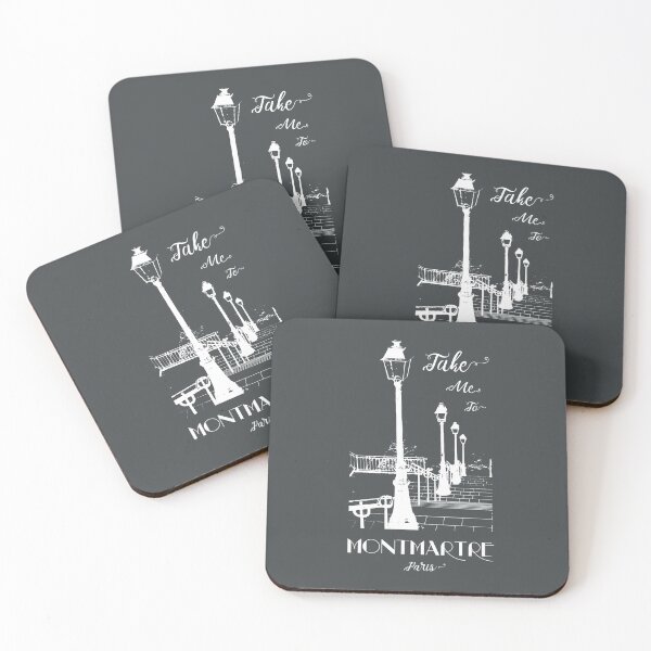 Item preview, MONTMARTRE Staircase, Lamp Posts and Handrail, Paris France  designed and sold by frenchsalsa.