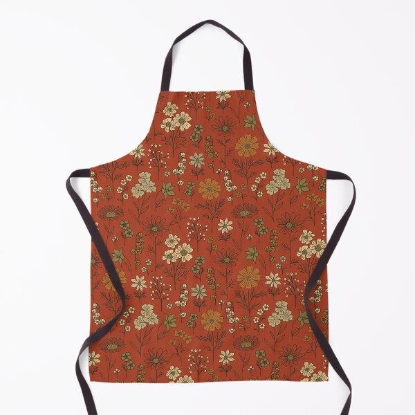 Artikelvorschau, Burnt Orange & Olive Green Floral entworfen und verkauft von somecallmebeth.