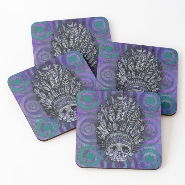 Item preview, Indian Scull purple designed and sold by RayStephenson.