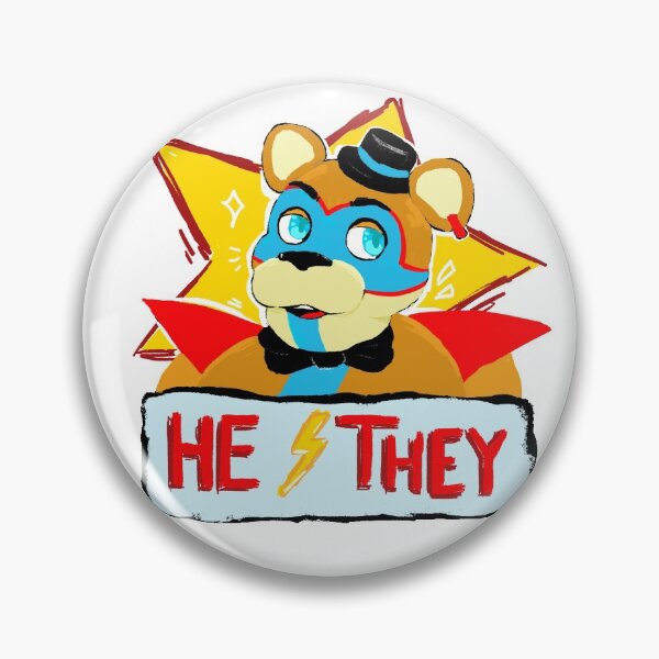 Item preview, GLAMROCK FREDDY PRONOUNS (FNAF SB) designed and sold by Marsdeusa.