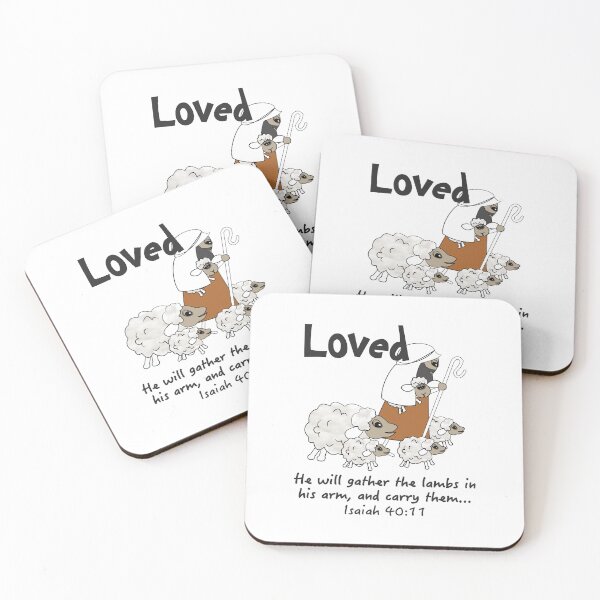 Item preview, Christian Design - Loved Sheep with the Good Shepherd designed and sold by simplydesignart.