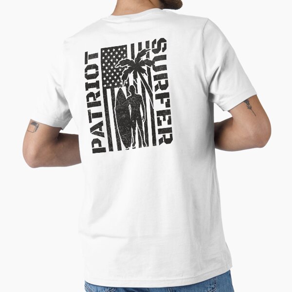 Patriot Surfer - Patriotic Surf Art Male Distressed Essential T-Shirt