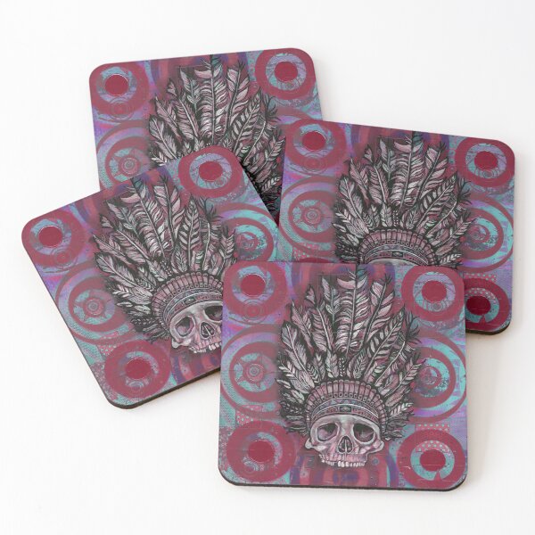 Item preview, Indian Scull in Red designed and sold by RayStephenson.