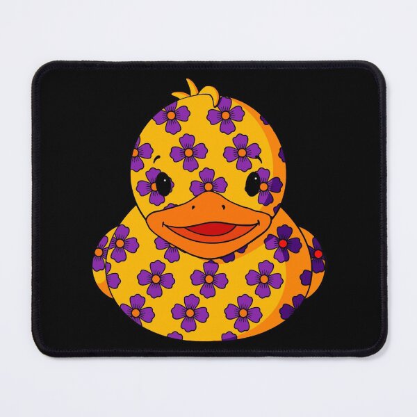 Item preview, Purple Flower Pattern Rubber Duck designed and sold by Alisha Ober Designs.