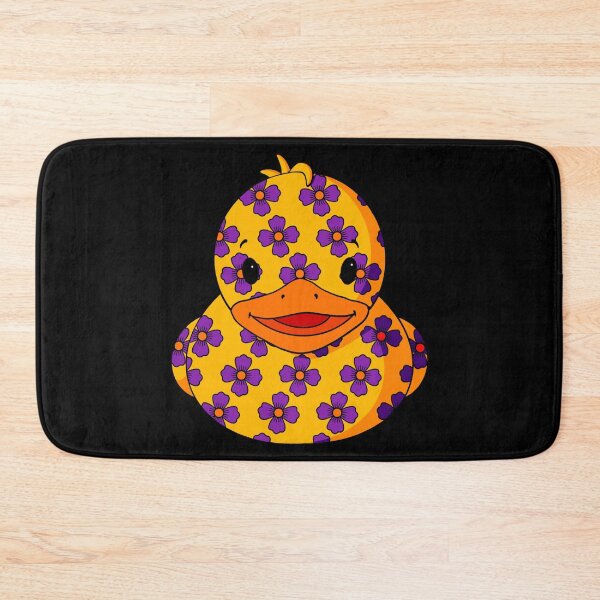 Item preview, Purple Flower Pattern Rubber Duck designed and sold by Alisha Ober Designs.