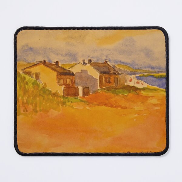Item preview, Cottages, Inis Mor, Isle of Aran. Watercolour.  designed and sold by Elizabeth Moore Golding.
