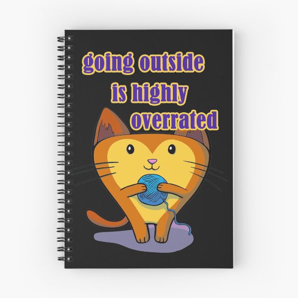 Item preview, going outside is highly overrated with cat designed and sold by ESAMSTORE.