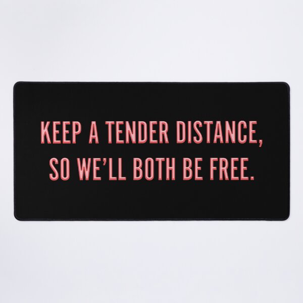 Item preview, Keep a Tender Distance, so We'll Both Be Free (Neon Red) designed and sold by Plasmak.