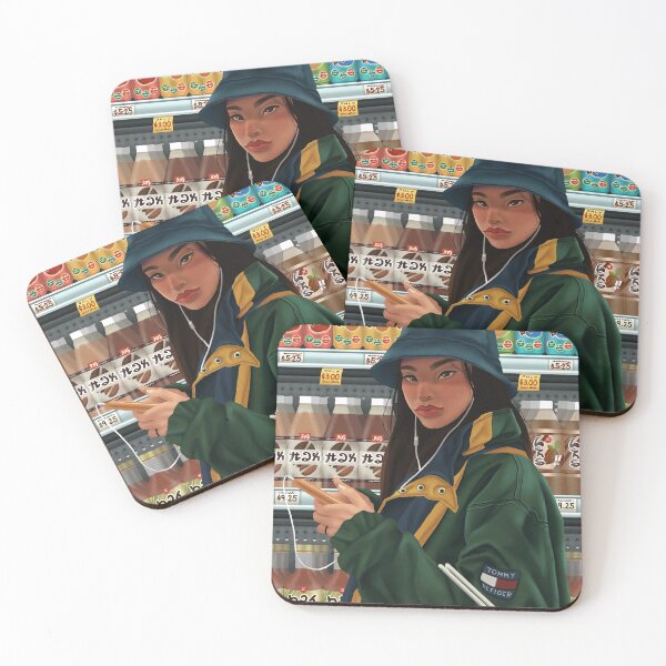 Item preview, City Girl in the Convenience Store designed and sold by SimpleLemon.