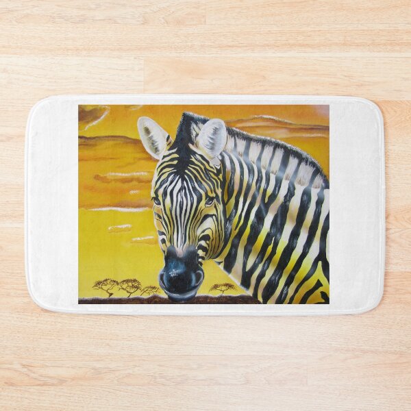 Item preview, African zebra portrait in the sunset designed and sold by TJHstudio.