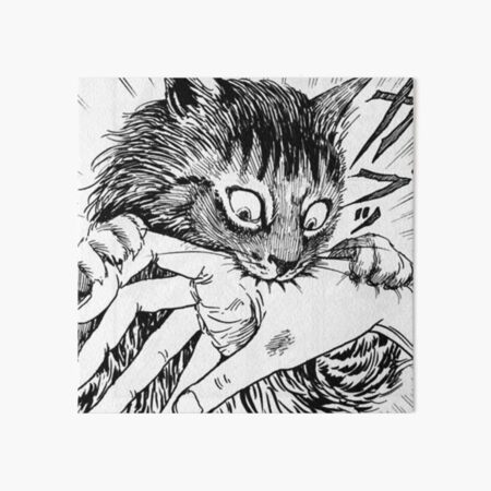 Junji Ito Cat Bite Art Board Print For Sale By Kyok Art Redbubble