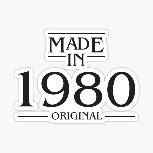 Artikel-Vorschau von Hergestellt 1980 - Geboren 1980 - Vintage 1980er, designt und verkauft von TeeRock.