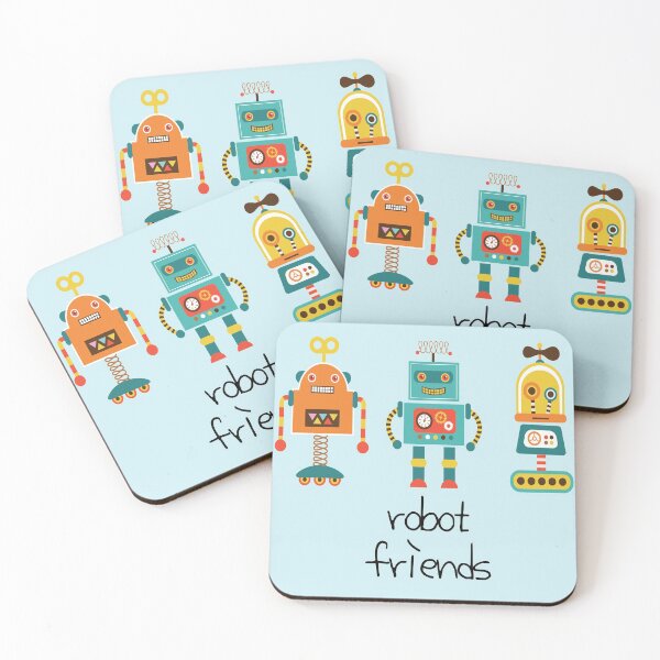 Item preview, robot friends designed and sold by daddy-Lee.