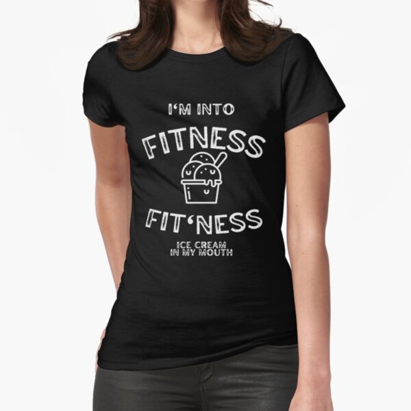 workout tank top Soft Tri-Blend Racerback Tank funny junk food foodie I'm Into Fitness Fit'Ness Ice Cream in My Mouth