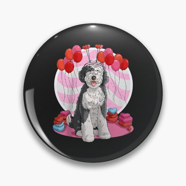 Item preview, Sheepadoodle Heart Valentine Day Dog Gift Raglan designed and sold by Siosaia88.