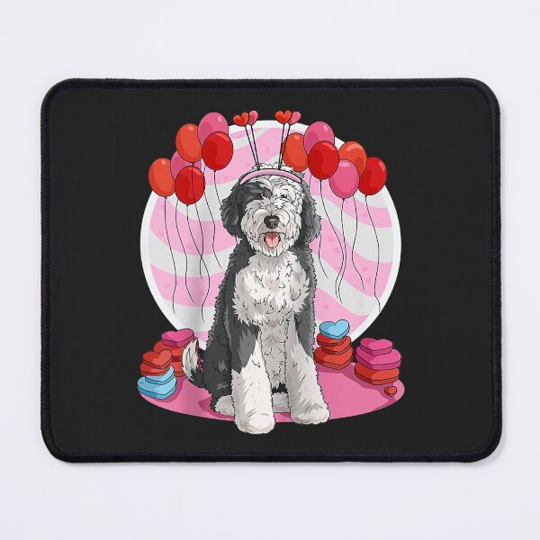 Item preview, Sheepadoodle Heart Valentine Day Dog Gift Raglan designed and sold by Siosaia88.