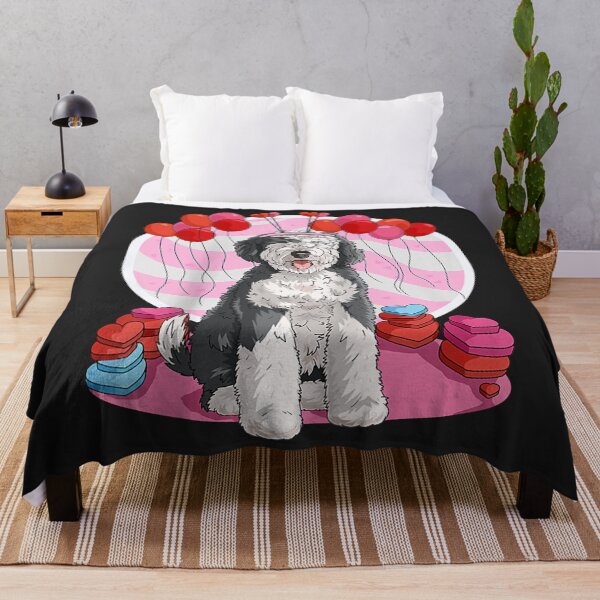 Item preview, Sheepadoodle Heart Valentine Day Dog Gift Raglan designed and sold by Siosaia88.