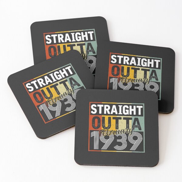 Item preview, Straight Outta February 1939 Men Women Vintage 83rd Birthday designed and sold by Siosaia88.