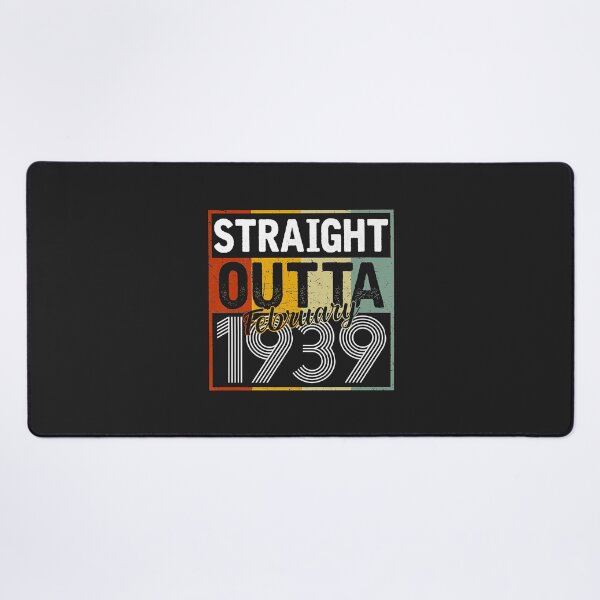 Item preview, Straight Outta February 1939 Men Women Vintage 83rd Birthday designed and sold by Siosaia88.