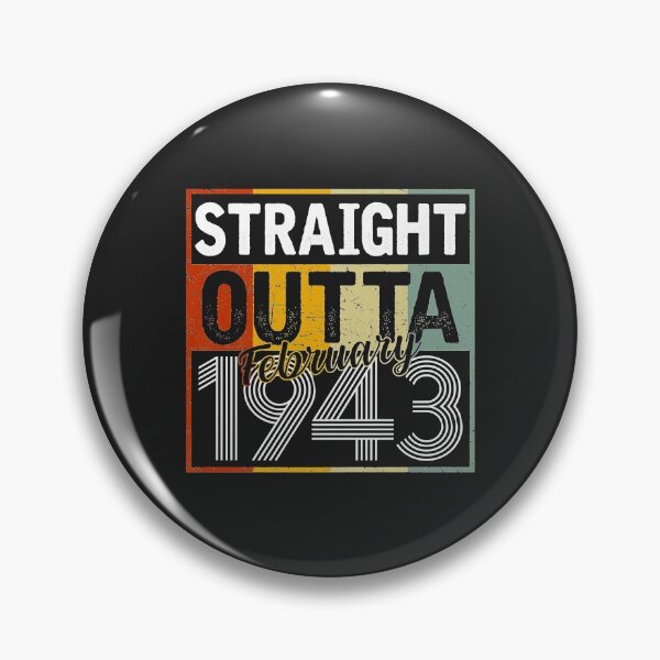 Item preview, Straight Outta February 1943 Men Women Vintage 79th Birthday designed and sold by Siosaia88.