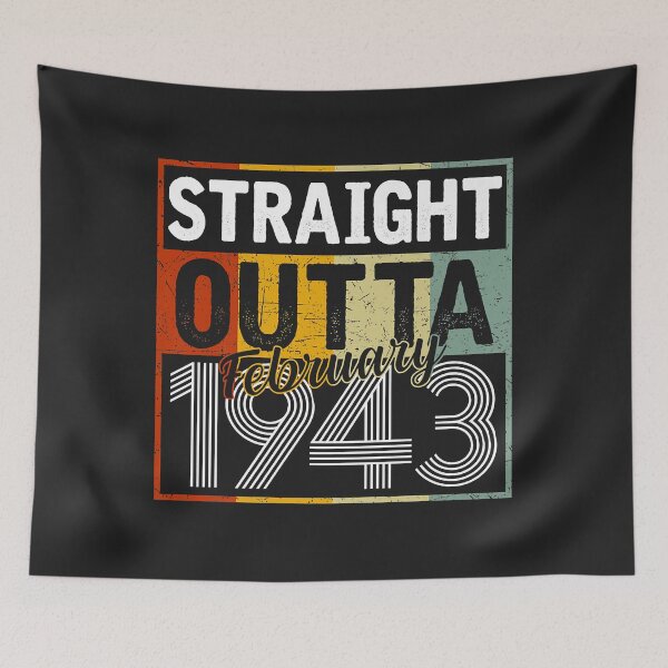Item preview, Straight Outta February 1943 Men Women Vintage 79th Birthday designed and sold by Siosaia88.