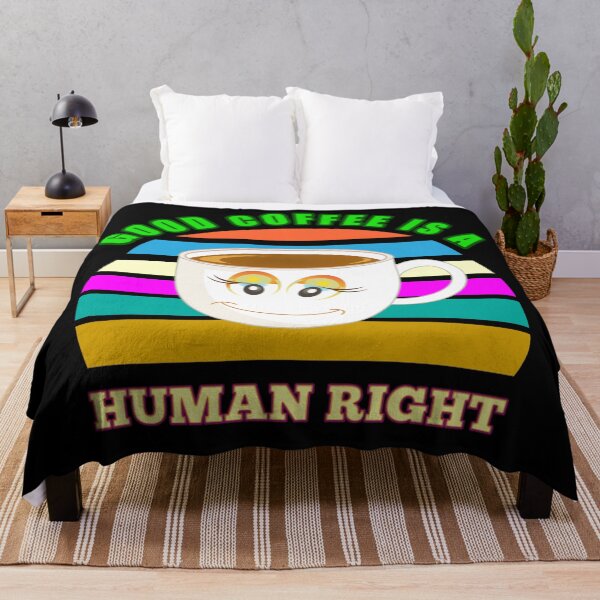 Item preview, Good Coffee Is A Human Right - Funny Coffee Quotes designed and sold by Delandor.