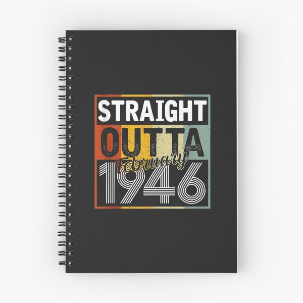 Item preview, Straight Outta February 1946 Men Women Vintage 76th Birthday designed and sold by Siosaia88.