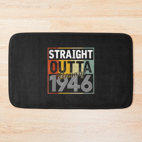 Item preview, Straight Outta February 1946 Men Women Vintage 76th Birthday designed and sold by Siosaia88.
