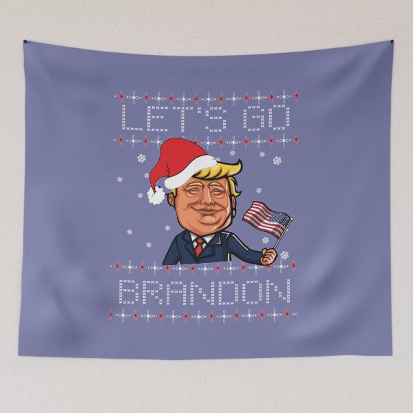 Item preview, LET'S GO BRANDON CHRISTMAS TRUMP     designed and sold by Linnerii.