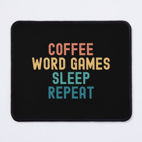 Item preview, Coffee Word Games Sleep Repeat - Funny Word Games & Coffee Gift designed and sold by kindxinn.