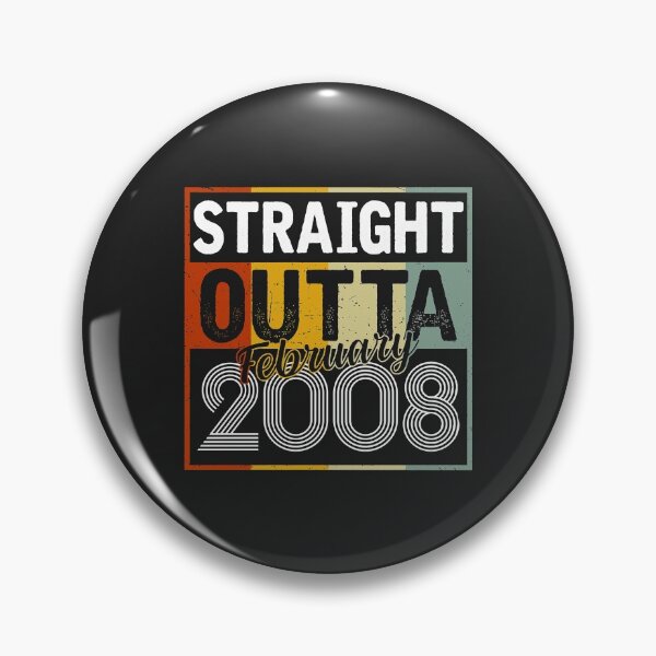 Item preview, Straight Outta February 2008 Boy Girl Vintage 14th Birthday designed and sold by Siosaia88.