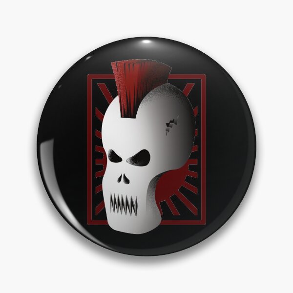 Item preview, Punk Red Mohawk | Metal Skull Mask designed and sold by DKdesigns27.