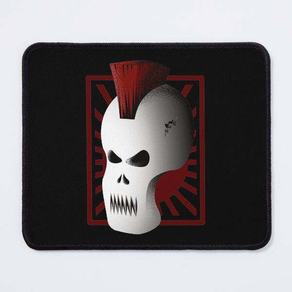 Item preview, Punk Red Mohawk | Metal Skull Mask designed and sold by DKdesigns27.