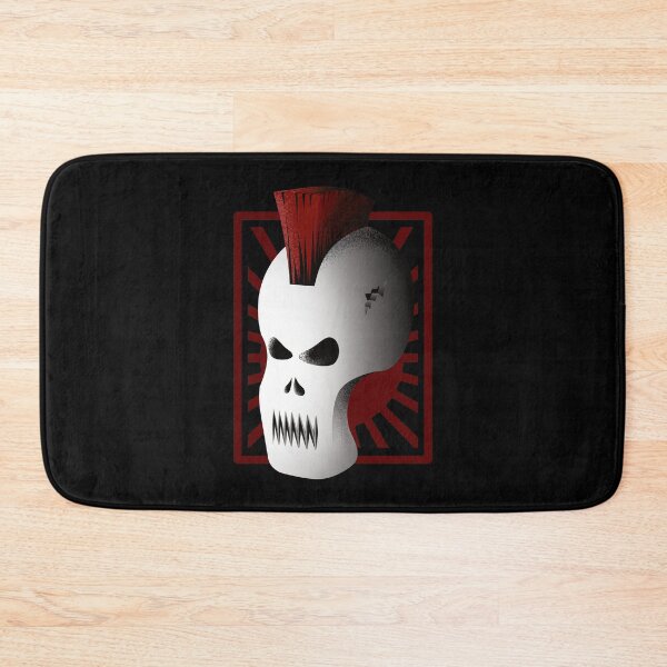 Item preview, Punk Red Mohawk | Metal Skull Mask designed and sold by DKdesigns27.