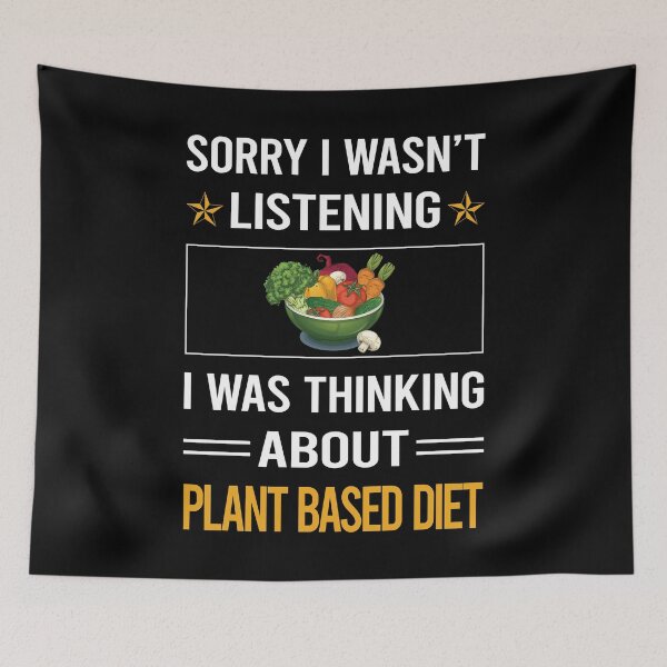 Item preview, Funny Listening Plant Based Diet Vegan Vegetarian Veganism designed and sold by jiggleterrified.